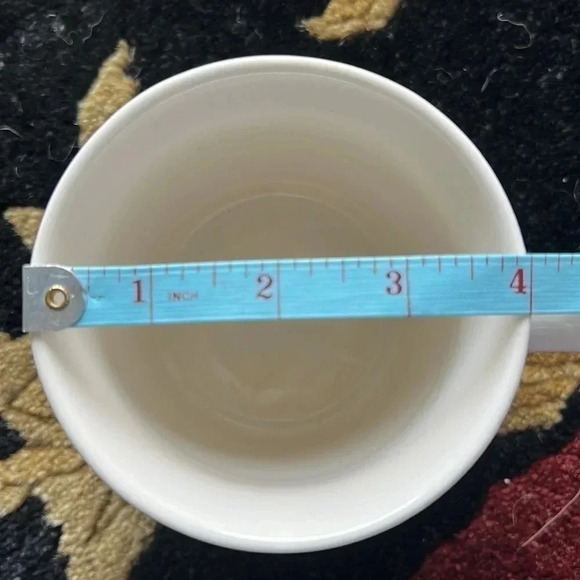 Modern Expressions Monogram Golden C Coffee Tea Soup Mug Turquoise White - Picture 9 of 11